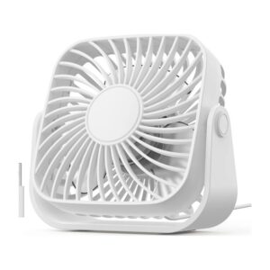 Quiet 4-Inch USB Desk Fan – front view